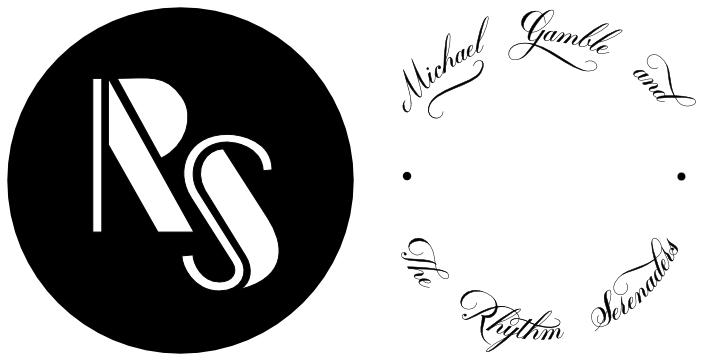 Monogram & Text side by side