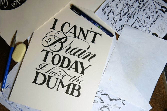 I can't brain today. I have the dumb.