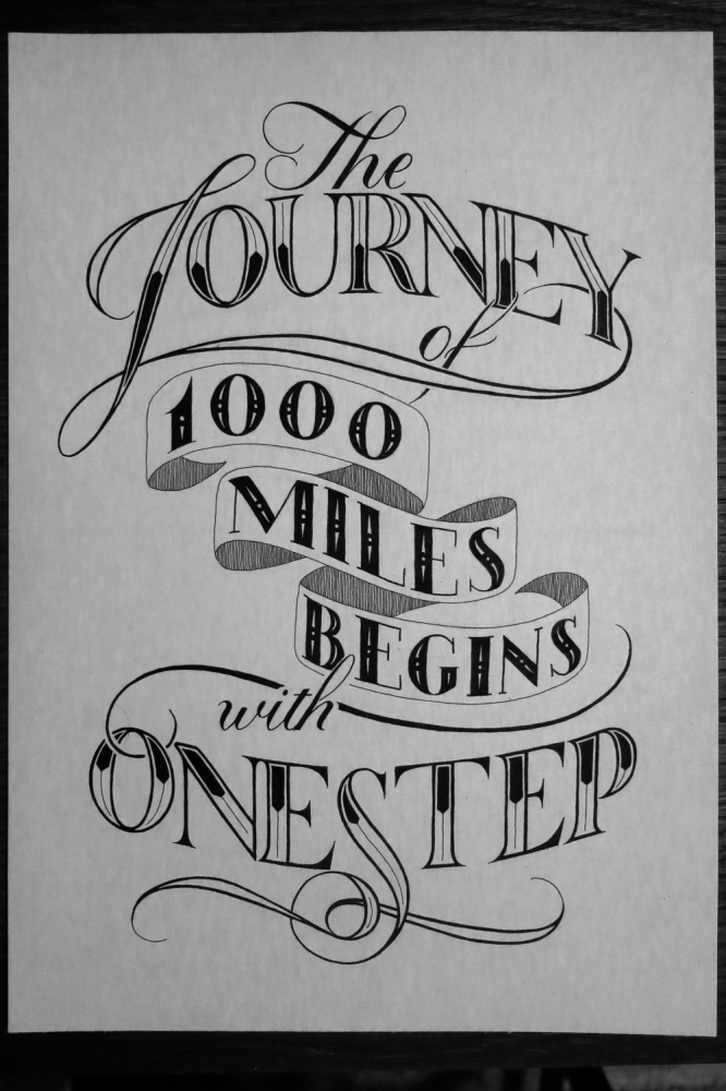 The Journey of 1000 Miles Begins with One Step
