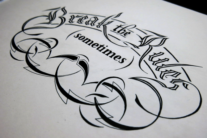 Break the Rules (Angled)