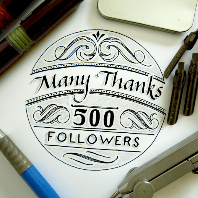 Many Thanks 500 Followers