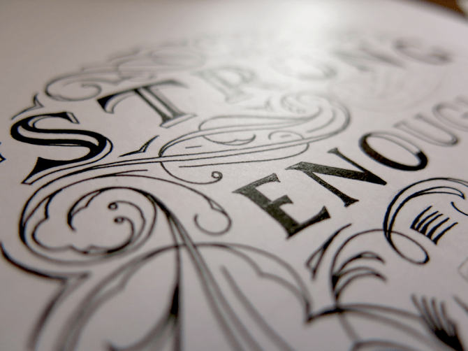 Strong Enough Inking Progress