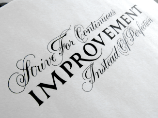 Strive For Continuous Improvement Angle