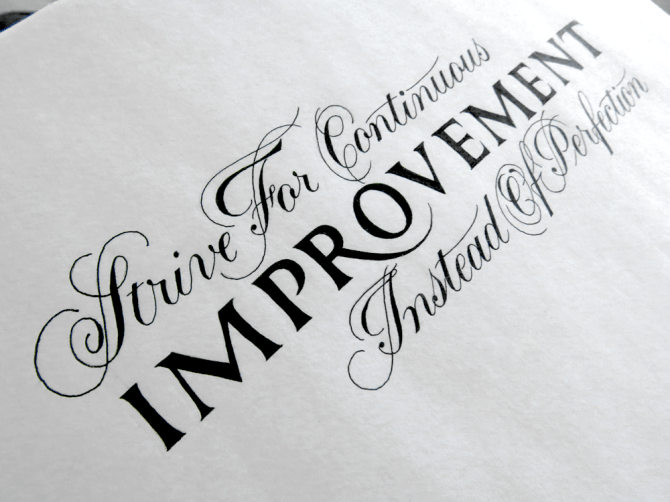 Strive For Continuous Improvement Angle