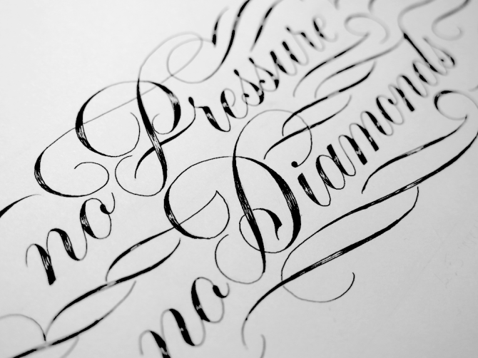 No Pressure No Diamonds Angled