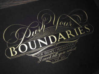 Push Your Boundaries Gold